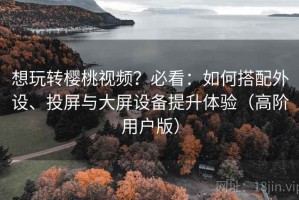 想玩转樱桃视频？必看：如何搭配外设、投屏与大屏设备提升体验（高阶用户版）