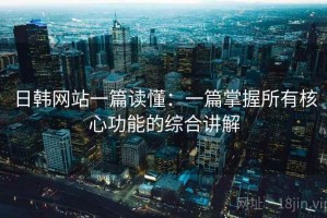 日韩网站一篇读懂：一篇掌握所有核心功能的综合讲解