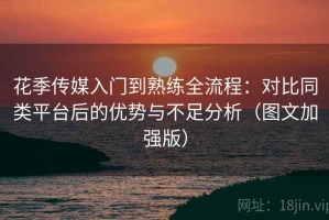 花季传媒入门到熟练全流程：对比同类平台后的优势与不足分析（图文加强版）