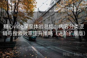 糖心vlog深度体验总结：内容分类逻辑与搜索效率提升策略（进阶扩展版）