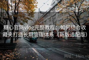 糖心官网vlog完整教程：如何结合收藏夹打造长期管理体系（新版适配版）