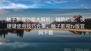 柚子影视功能大解析：辅助功能、快捷键使用技巧合集，柚子影视tv版官网下载