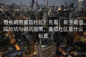 想长期用番茄社区？先看：新手最常踩的坑与避坑指南，番茄社区是什么玩意