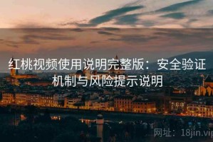 红桃视频使用说明完整版：安全验证机制与风险提示说明