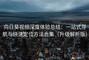 向日葵视频深度体验总结：一站式导航与快速定位方法合集（升级解析版）