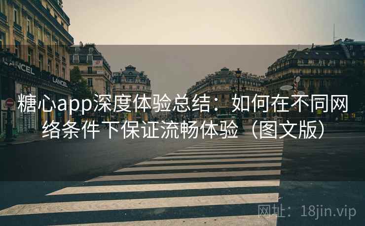 糖心app深度体验总结：如何在不同网络条件下保证流畅体验（图文版）