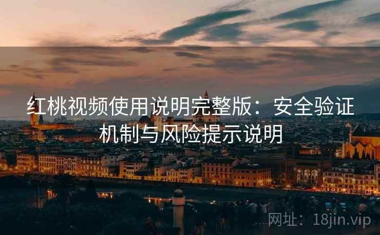 红桃视频使用说明完整版：安全验证机制与风险提示说明
