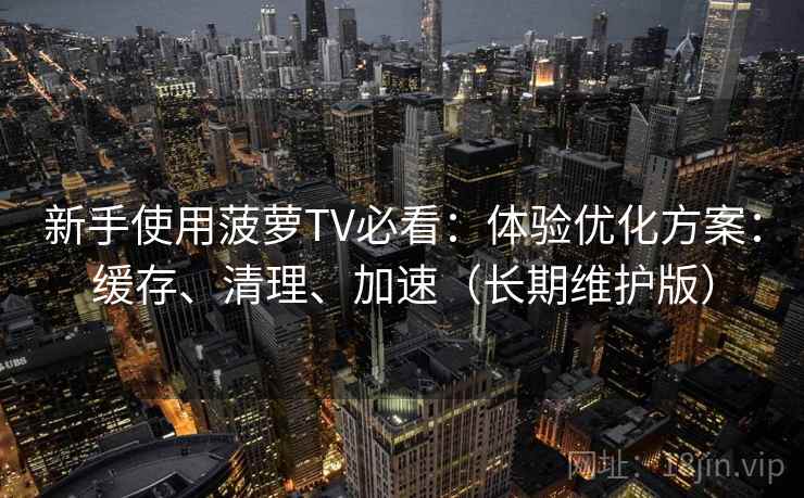 新手使用菠萝TV必看：体验优化方案：缓存、清理、加速（长期维护版）