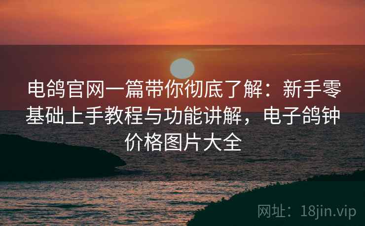 电鸽官网一篇带你彻底了解：新手零基础上手教程与功能讲解，电子鸽钟价格图片大全