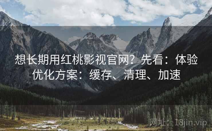 想长期用红桃影视官网？先看：体验优化方案：缓存、清理、加速