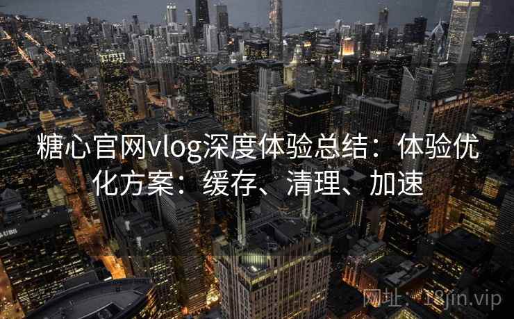 糖心官网vlog深度体验总结：体验优化方案：缓存、清理、加速